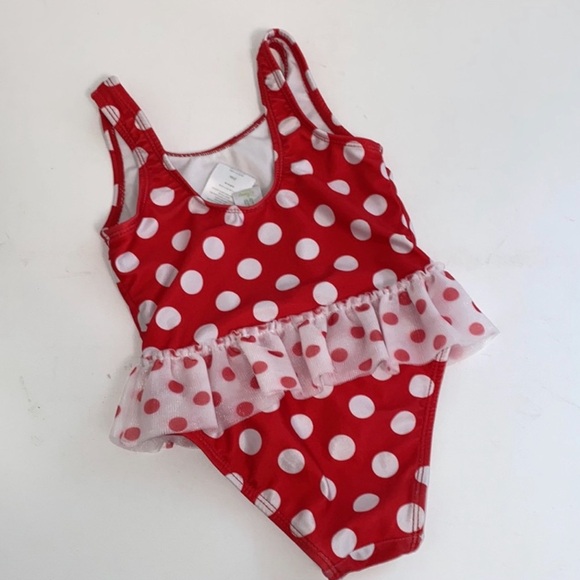 Minnie Mouse Polka Dot Baby Store Swimsuit - Picture 3 of 7